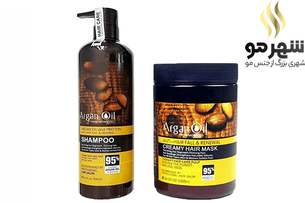 شامپو و ماسک مو لایتنس روغن آرگان