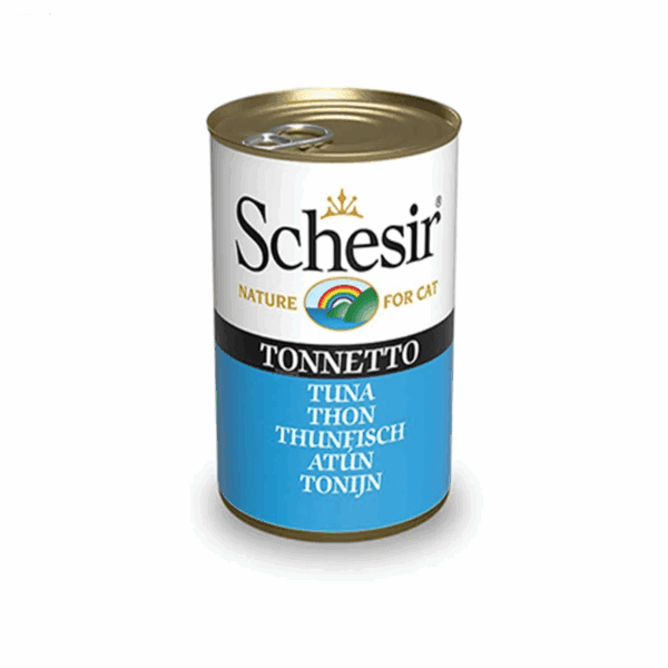 کنسرو گربه با طعم ماهی تن شسیر (Schesir Fish Tuna Can) وزن 140 گرم