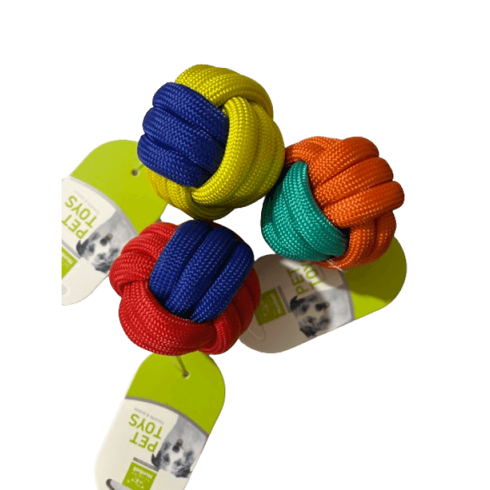 توپ کنفی رنگی مخصوص گربه و سگ 7 سانت