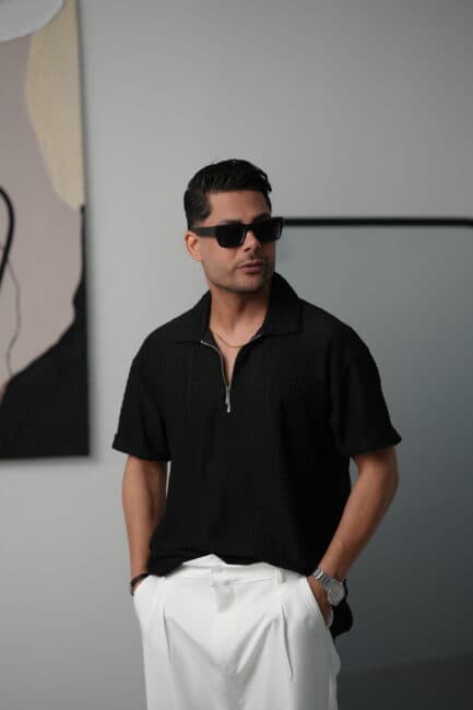 تیشرت نیم زیپ مکوئین