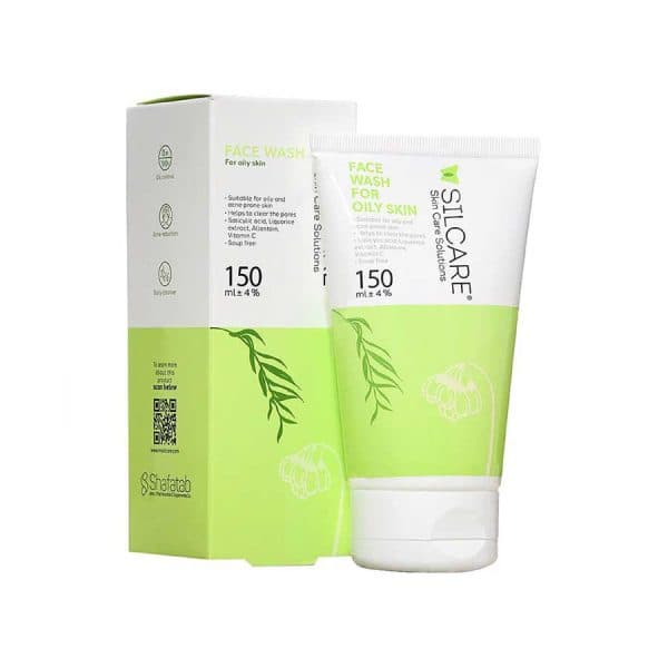 ژل شستشوی صورت سیلکر پوست چرب حجم 150 میلی لیتر(انقضا1406/07)