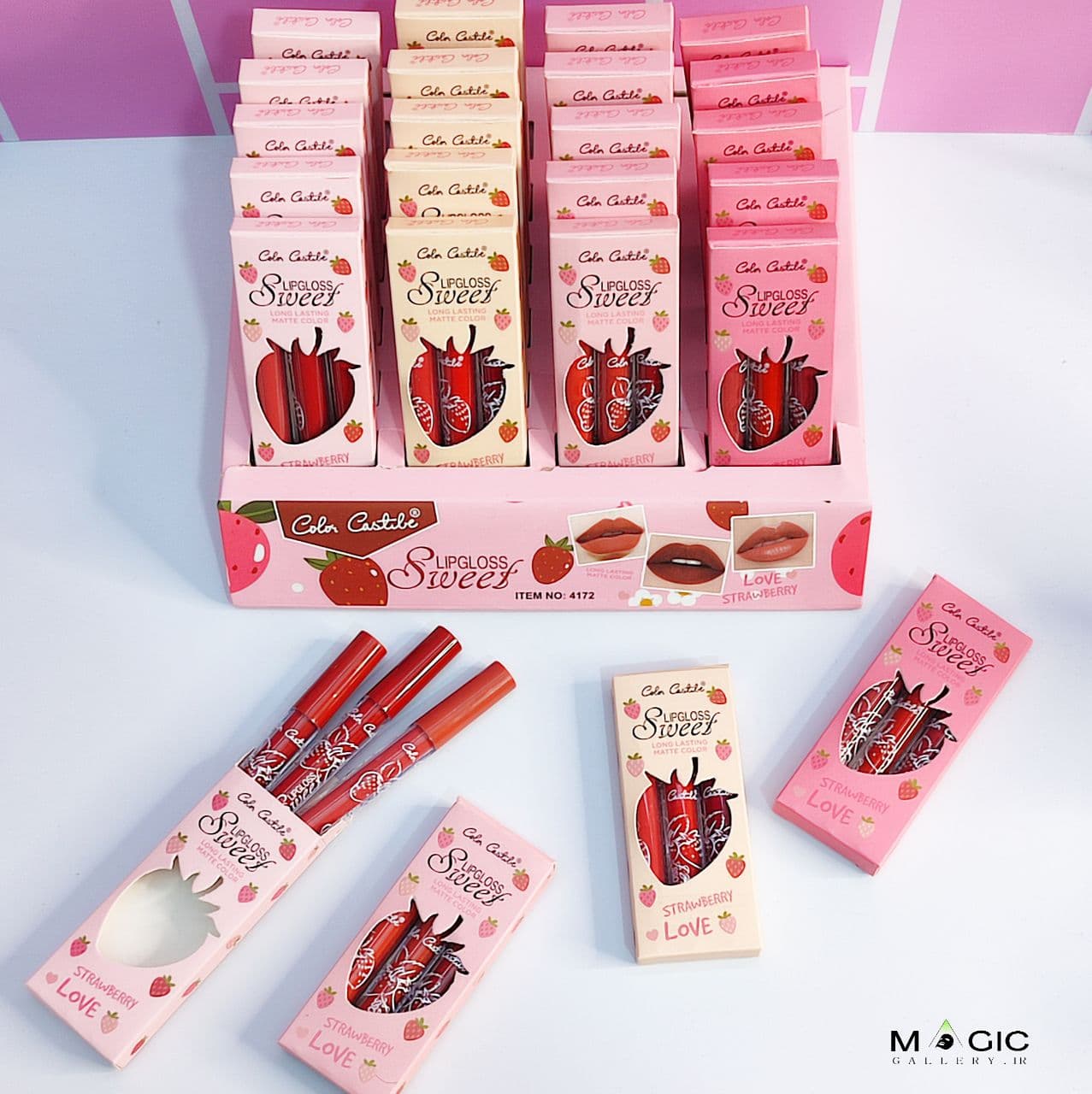 ست رژلب مایع مات کالر کستل مدل Sweet با ماندگاری بالا (۳ عددی)