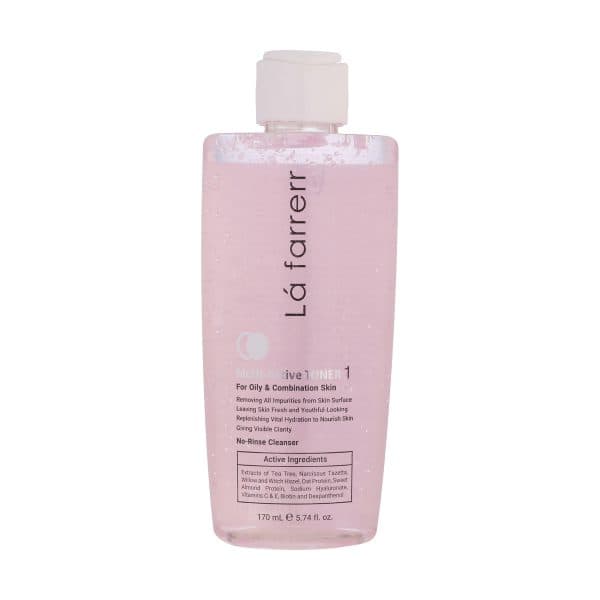 تونر پاک کننده صورت لافارر مدل مولتی اکتیو مناسب پوست های چرب و مختلط حجم 170 میلی لیتر(انقضا۱۴۰۵/۰۶)