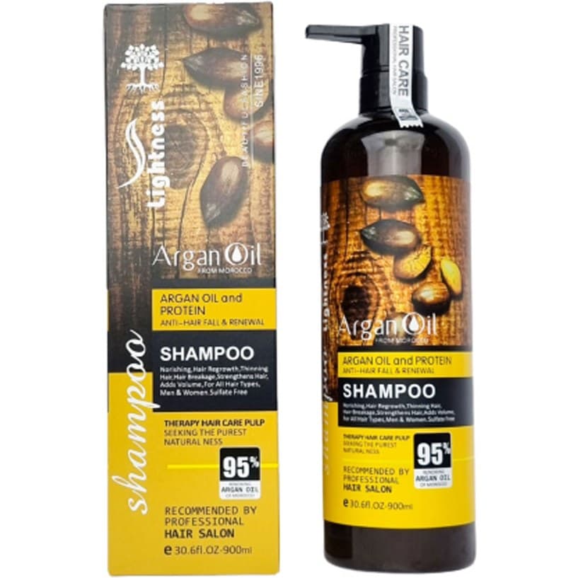 شامپو بدون سولفات لایتنس حاوی روغن آرگان حجم 1000 میل