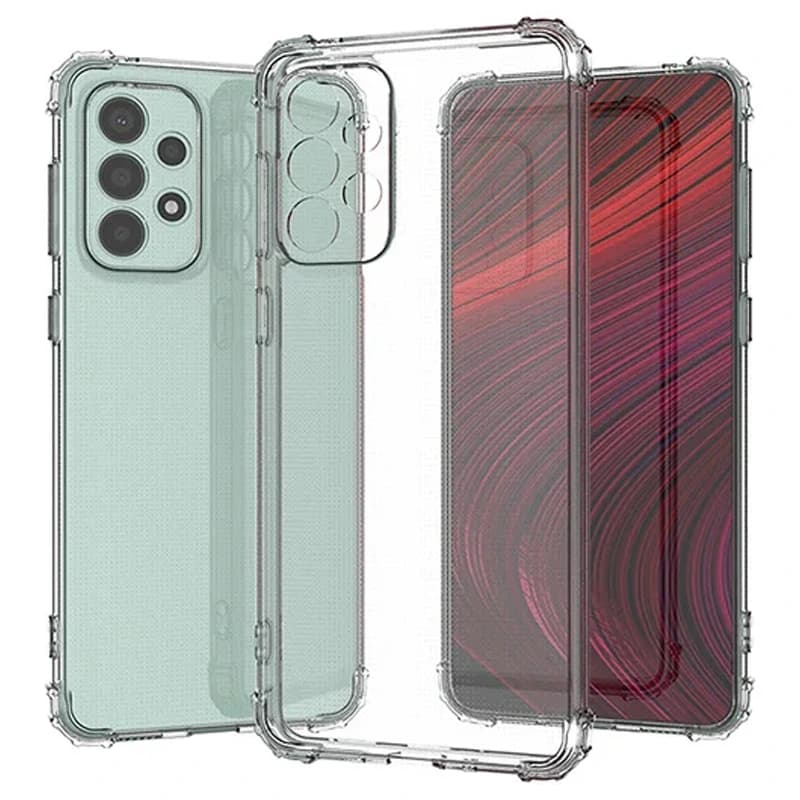 گارد شفاف ایربگ دار برای گوشی Samsung Galaxy A32 4G مدل ژله ای محافظ لنزدار