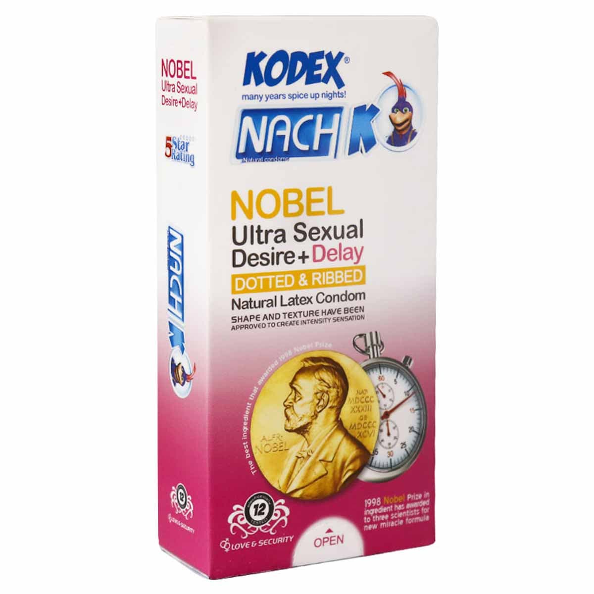 کاندوم NOBEL کدکس تاخیری و روان کننده 12 عددی