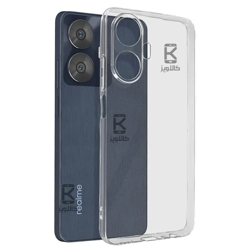 کاور ژله ای شفاف محافظ لنز دار ریلمی C55