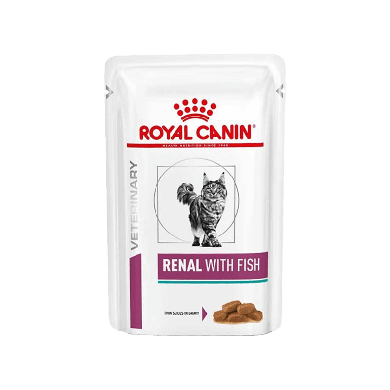 پوچ گربه رنال رویال کنین با طعم ماهی وزن ۸۵ گرم