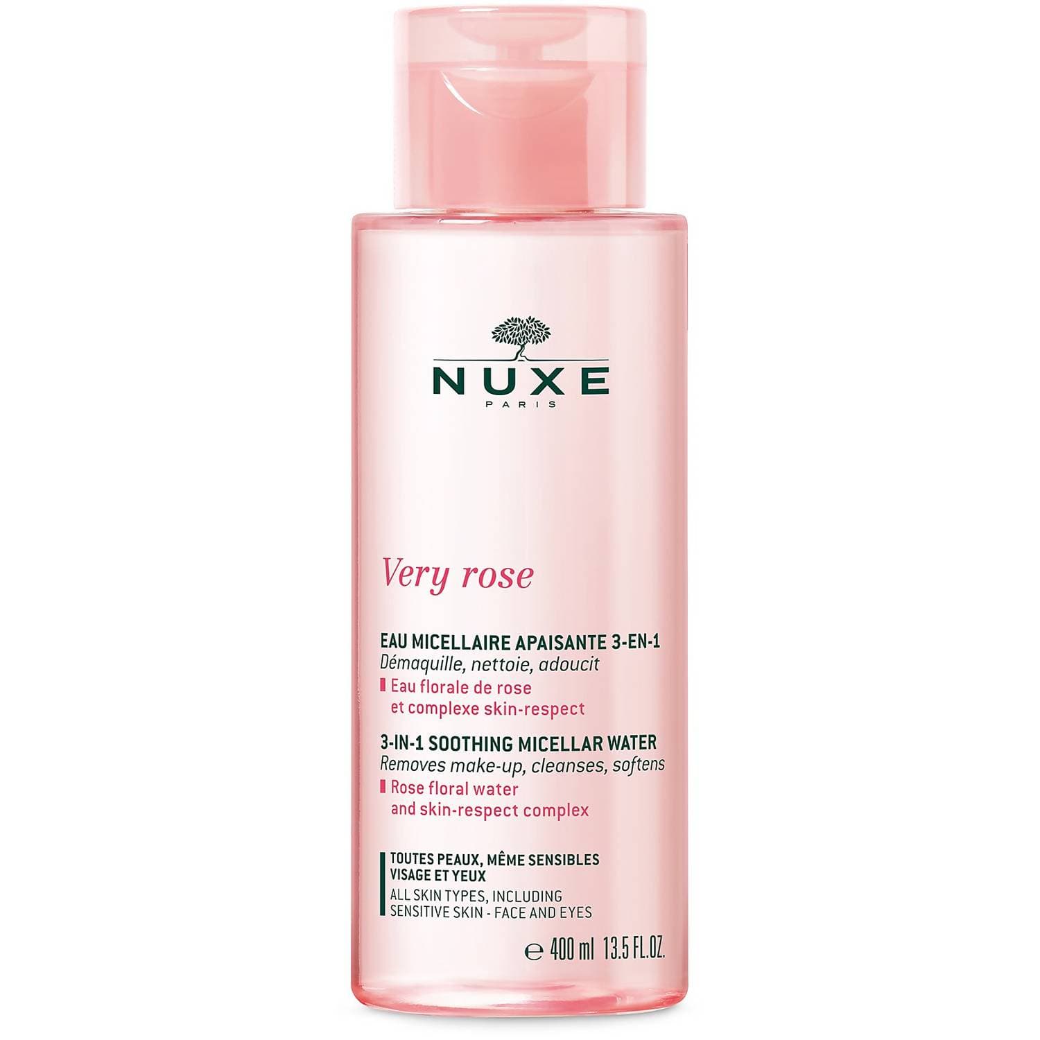 لوسیون تونر پاک کننده و میسلار التیام بخش 3 در ۱ وری رز نوکس (400 میل) Nuxe Eau micellar lotion very rose