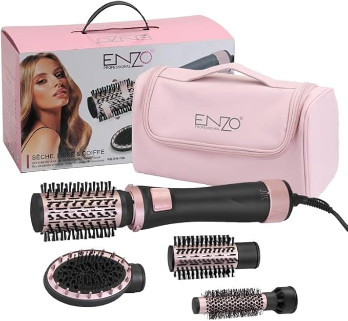 سشوار چرخشی انزو EN-756 (همراه با کیف- 4 کاره)