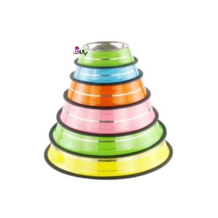 ظرف غذا استیل رنگی سایز 26