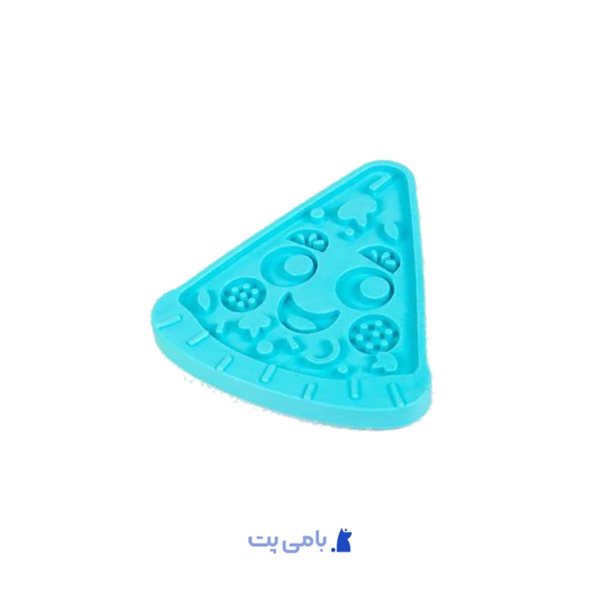 مت غذای سلیکونی لیسیدنی سگ با طرح پیتزا