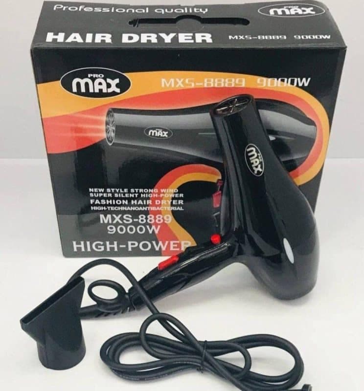 سشوار پرومکس 9000 وات مدل MXS-8889 (بلک فرایدی آسویی)