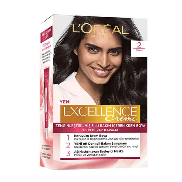 کیت رنگ مو لورآل پاریس مدل Excellence شماره 2