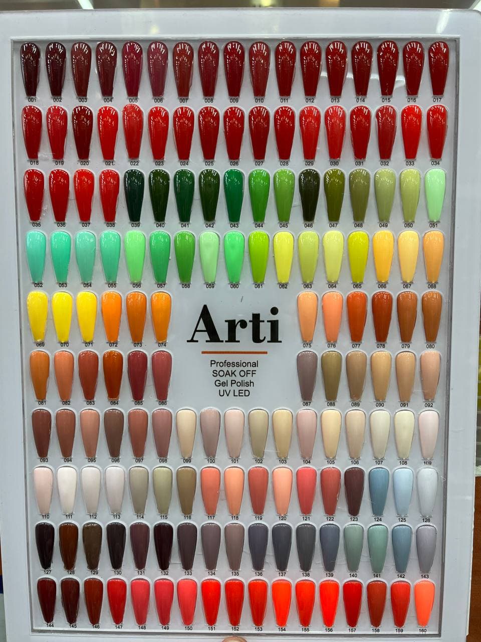 لاک ژل ناخن ژلیش 10 میل آرتی Arti کد 1 تا 315