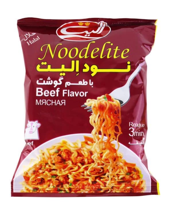 نودل با طعم گوشت الیت 75 گرم