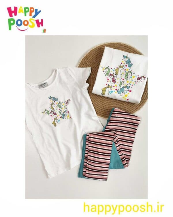 تیشرت نخی دخترانه برند lcwaikiki