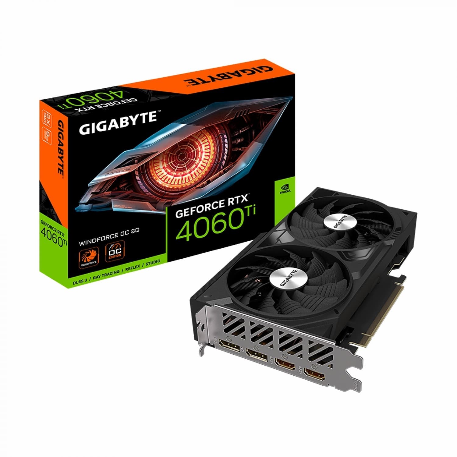 کارت گرافیک گیگابایت RTX 4060 Ti WINDFORCE OC 8G