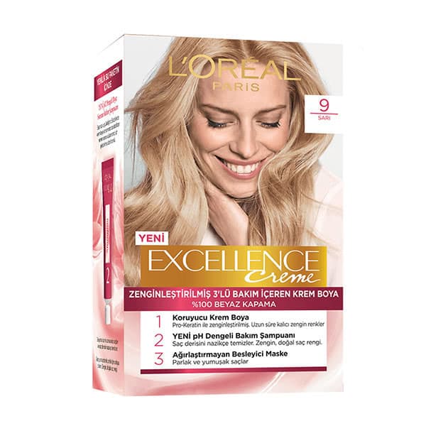 کیت رنگ مو لورآل پاریس مدل Excellence شماره 9