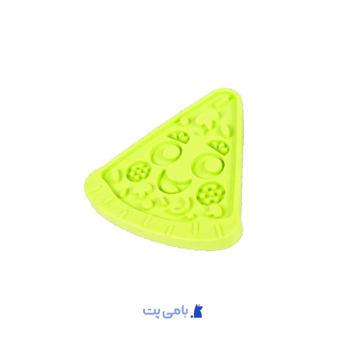 مت غذای سلیکونی لیسیدنی گربه با طرح پیتزا