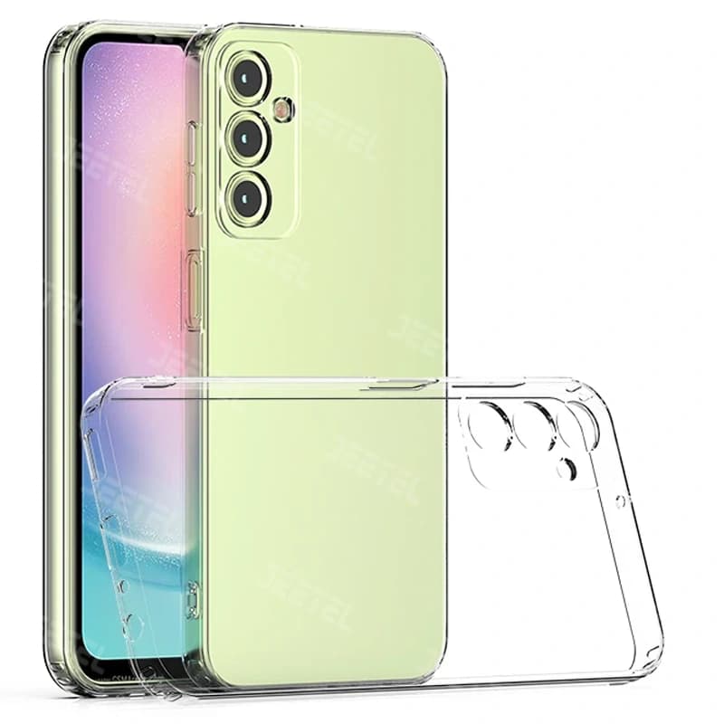 قاب شفاف گوشی Samsung Galaxy A34 مدل ژله ای محافظ لنزدار