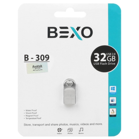 فلش مموری بکسو مدل B-309 USB2.0 ظرفیت 32 گیگابایت
