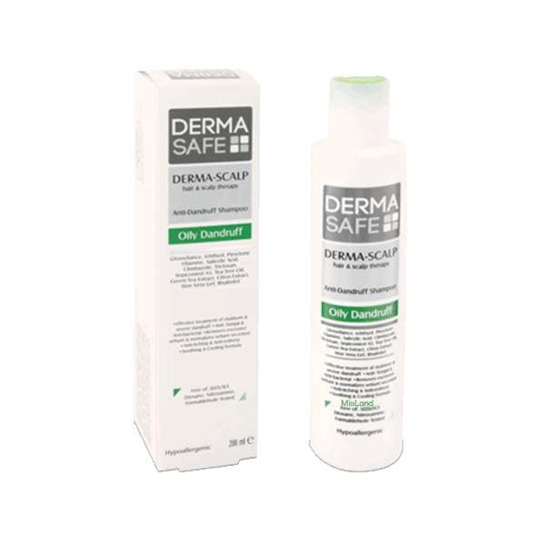 شامپو ضد شوره درماسیف مناسب مو و پوست سر چرب 200میلی لیتر