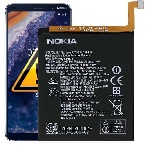 باتری اصل نوکیا Nokia 9 Pureview Original Battery