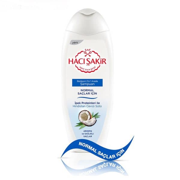 شامپو نارگیل حاج شاکر مخصوص موهای نرمال 500 میلی لیتر