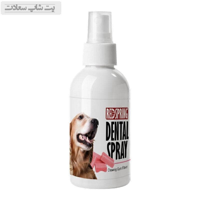اسپری دنتال نانو نقره سگ و گربه رداسپرینگ با عصاره آدامس Redspring Nano Silver Dental Spray حجم 60 میلی لیتر