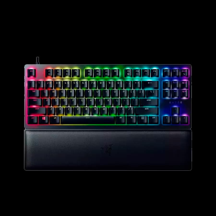 کيبورد گیمینگ ريزر مدل (Purple Switch) RAZER HUNTSMAN V2 TENKEYLESS