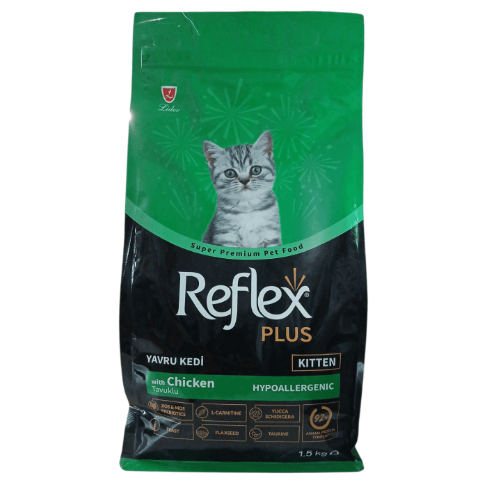 غذای خشک بچه گربه رفلکس پلاس مدل کیتن وزن 1.5 کیلوگرم