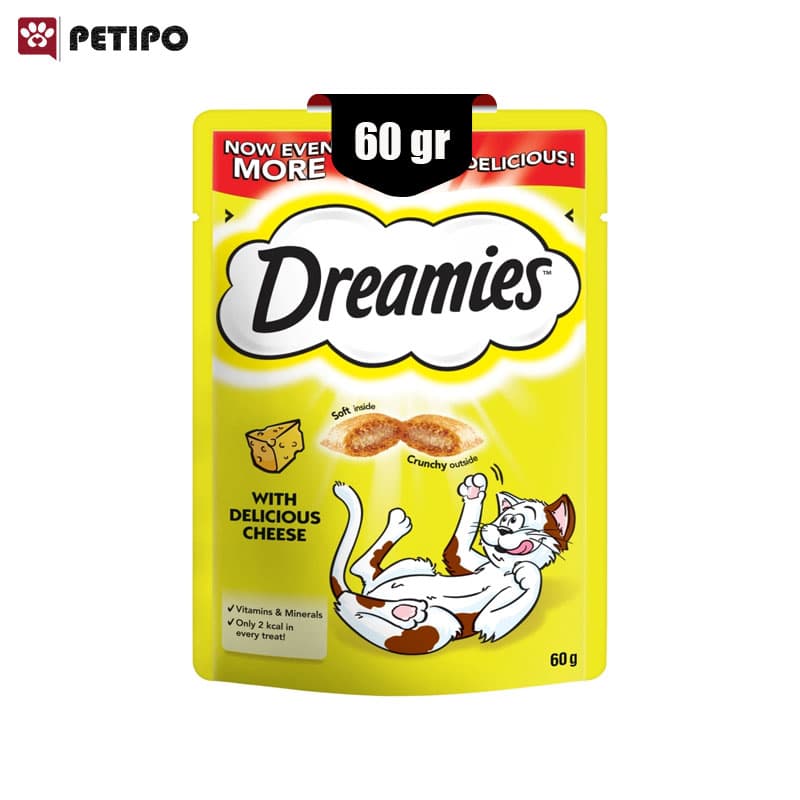تشویقی گربه دریمیز مدل پنیر وزن 60 گرم