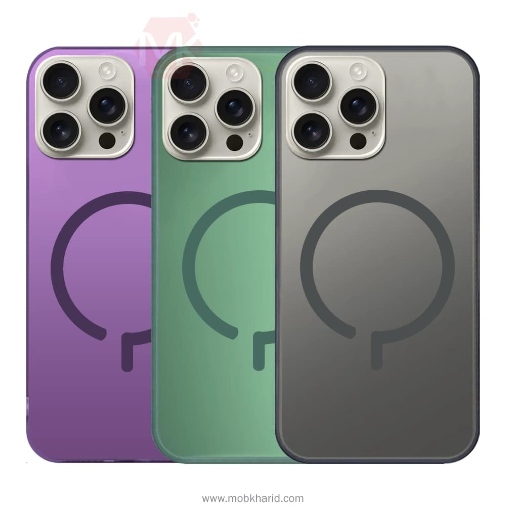 قاب محافظ Laser Magsafe Gradient Case | iphone 16 Pro