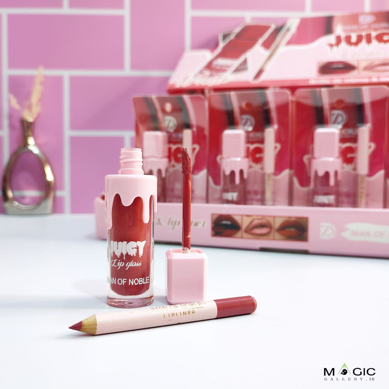 ست رژ لب و خط لب JUICY ایمَن آو نوبل (Iman Of Noble)