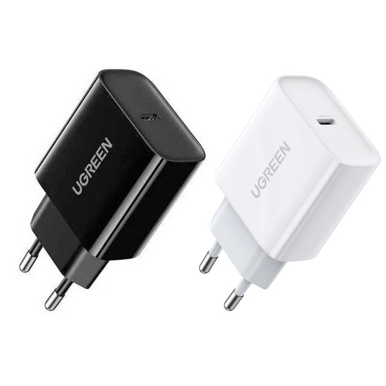 شارژر دیواری تایپ‌سی فست 20 وات یوگرین CD137 60450