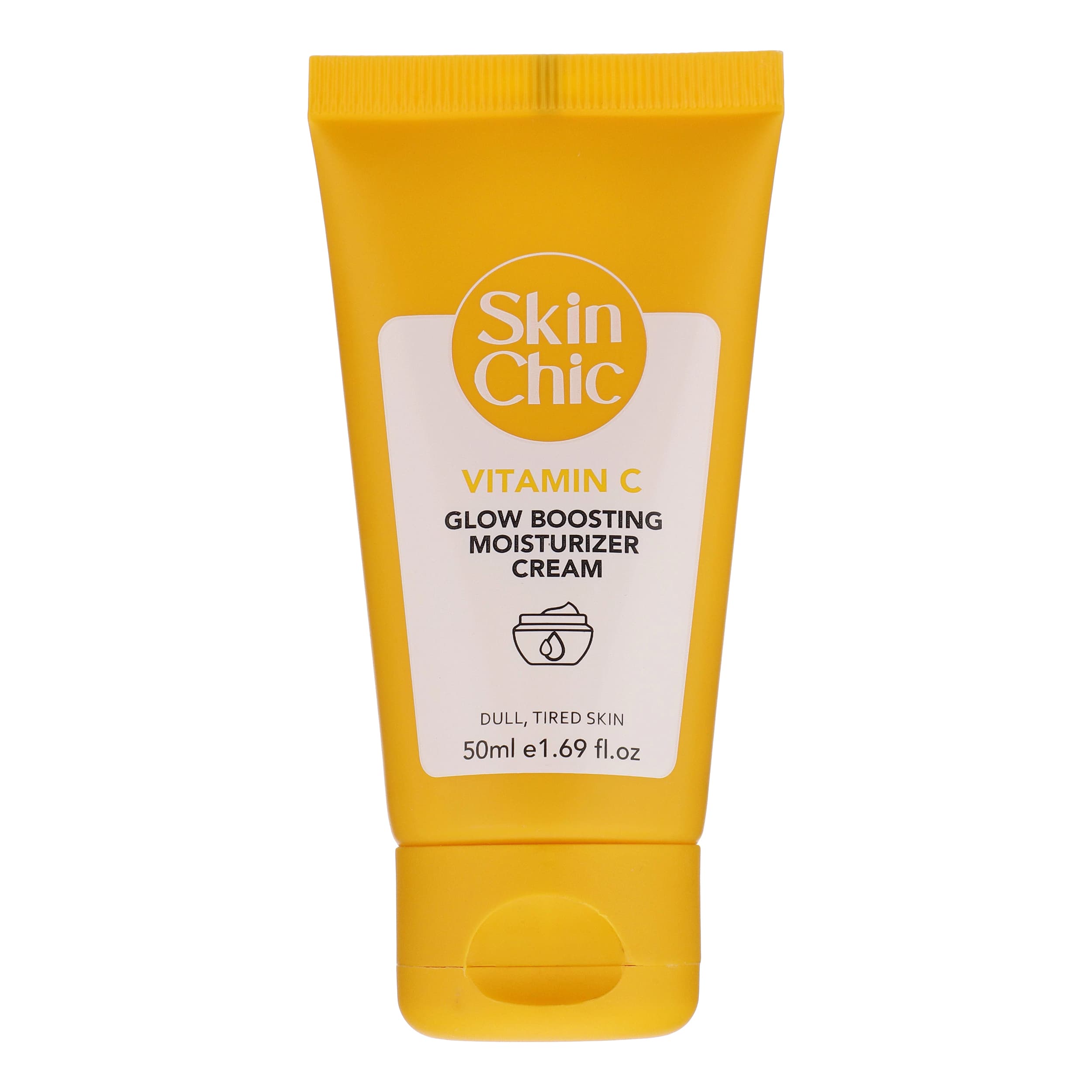 کرم مرطوب کننده و روشن کننده اسکین شیک حاوی ویتامین C مناسب پوست های کدر ومستعد لک حجم 50 میلی لیتر