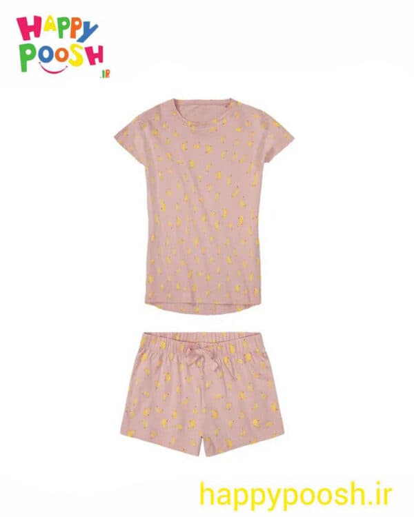 ست تیشرت شلوارک نخی برند پپرتز