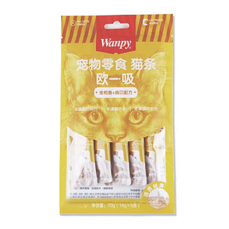 بستنی گربه ونپی با طعم ماهی تن و صدف خوراکی بسته ۵ عددی