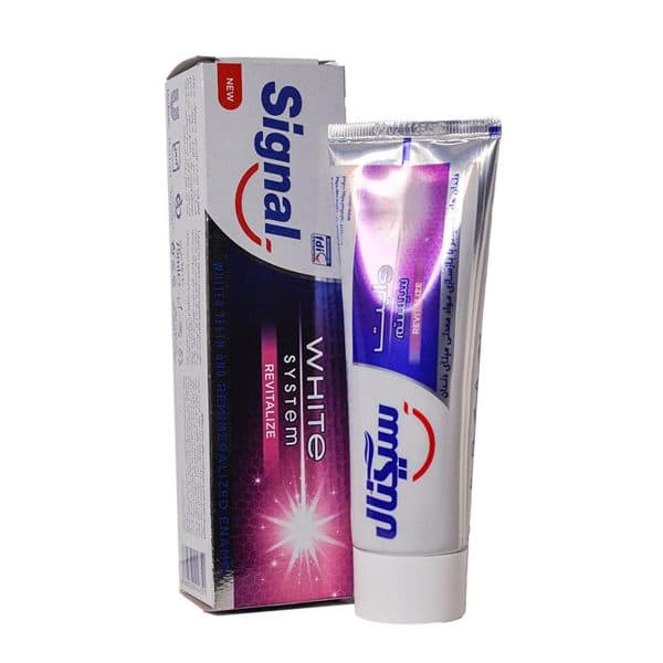 خمیردندان سفید کننده و ترمیم کننده مینای دندان سیگنال 75 میلی لیتر