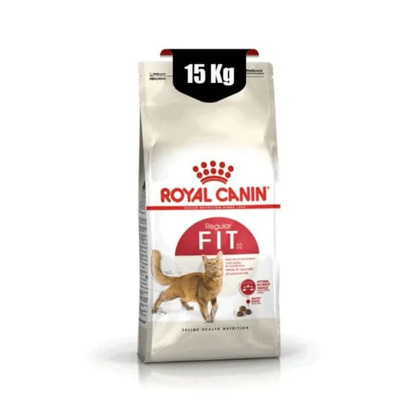 غذای خشک گربه بالغ فیت رویال کنین Royal canin fit regular وزن ۱۵ کیلوگرم