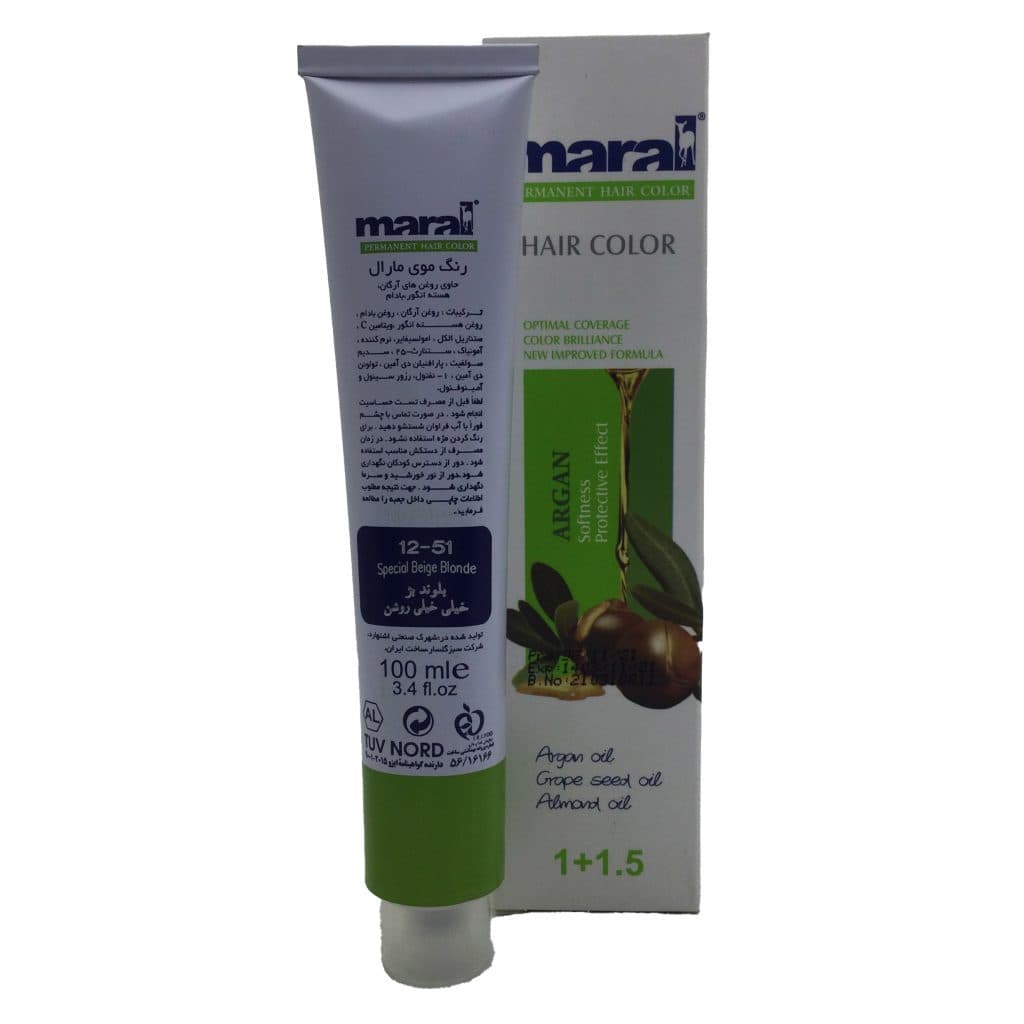 رنگ مو مارال_بلوند بژ خیلی خیلی روشن9-51
