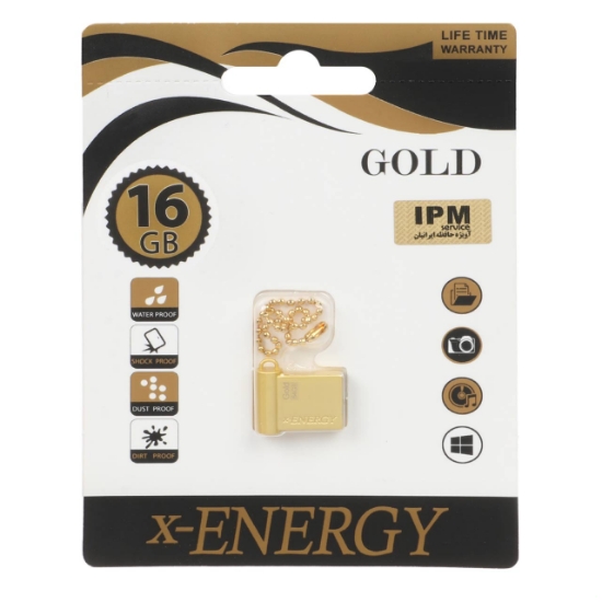 فلش مموری ایکس-انرژی مدل USB2.0 Gold ظرفیت 16 گیگابایت