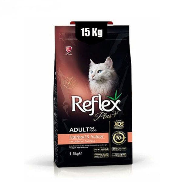 غذای خشک گربه ایندور هربال رفلکس پلاس (Reflex Plus Cat Hairball-Indoor) وزن 15 کیلوگرم