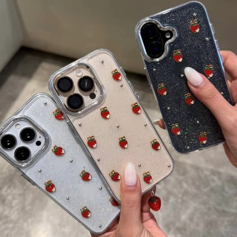 کاور آیفون توت فرنگی شاین اکلیلی