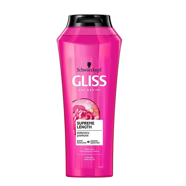 شامپو گلیس صورتی برای موهای بلند آسیب دیده 500 میلی لیتر