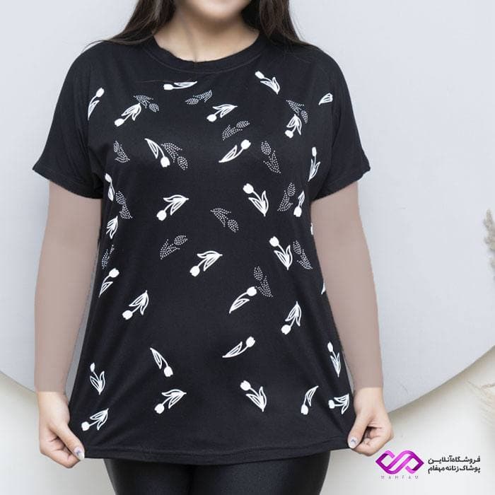 بلوز زنانه طرح گل لاله