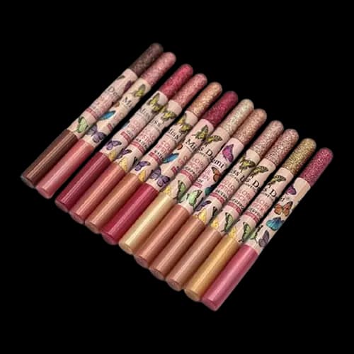 رژ لب مدادی گلیتری میس دمی پک 12 عددی