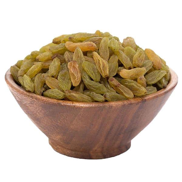 کشمش سبز قلمی ممتاز آجیلی فله وزن 200 گرم