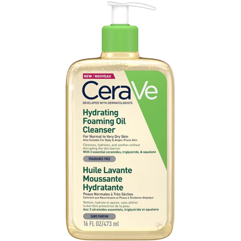 فوم شستشو روغنی و آبرسان سراوی CeraVe Hydrating Foaming Oil Cleanser 473ml